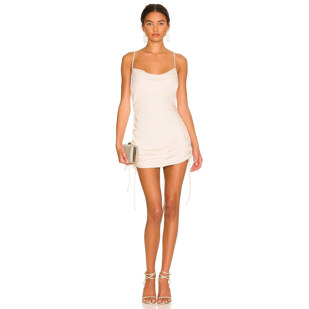 ASTR the Label Claire Mini Dress in Cream Size S REVOLVE MSRP $98 - Picture 2 of 8